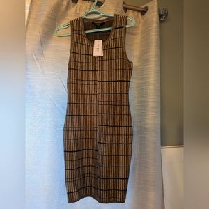 BNWT Army Green striped dress
